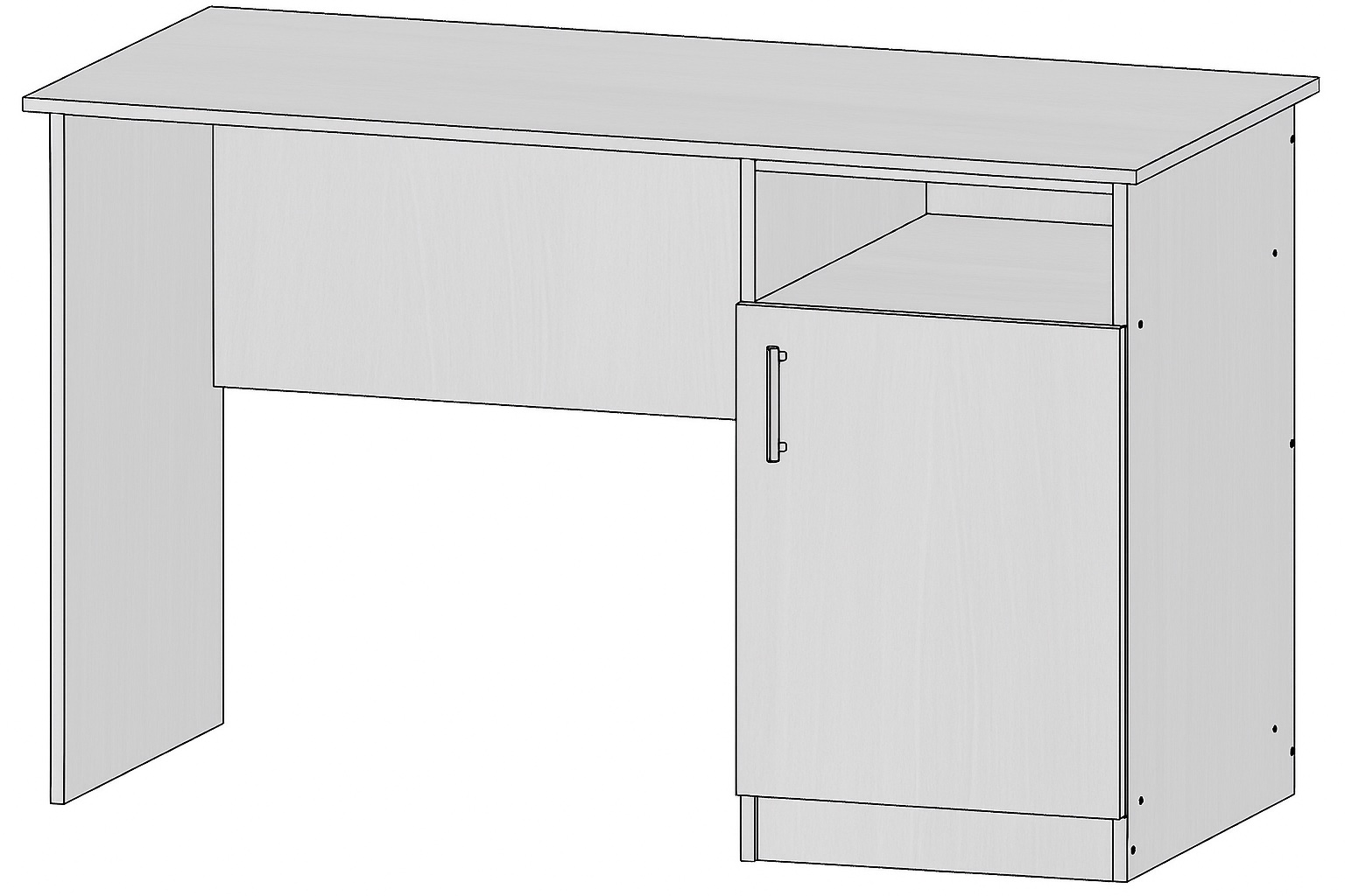 Стіл вчителя з тумбою 1200 х 600 х 750